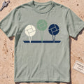 bay heavyweight tee with flat-geometric mooring balls graphic.