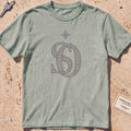 bay heavyweight tee with an interlocking SO monogram and compass star.