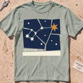 bay heavyweight tee with a Little Dipper "Follow Polaris" graphic.