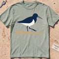 bay heavyweight tee with a flat-geometric sandpiper graphic.