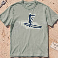 bay heavyweight tee with a stand-up paddleboarder "Standing Calm" graphic.