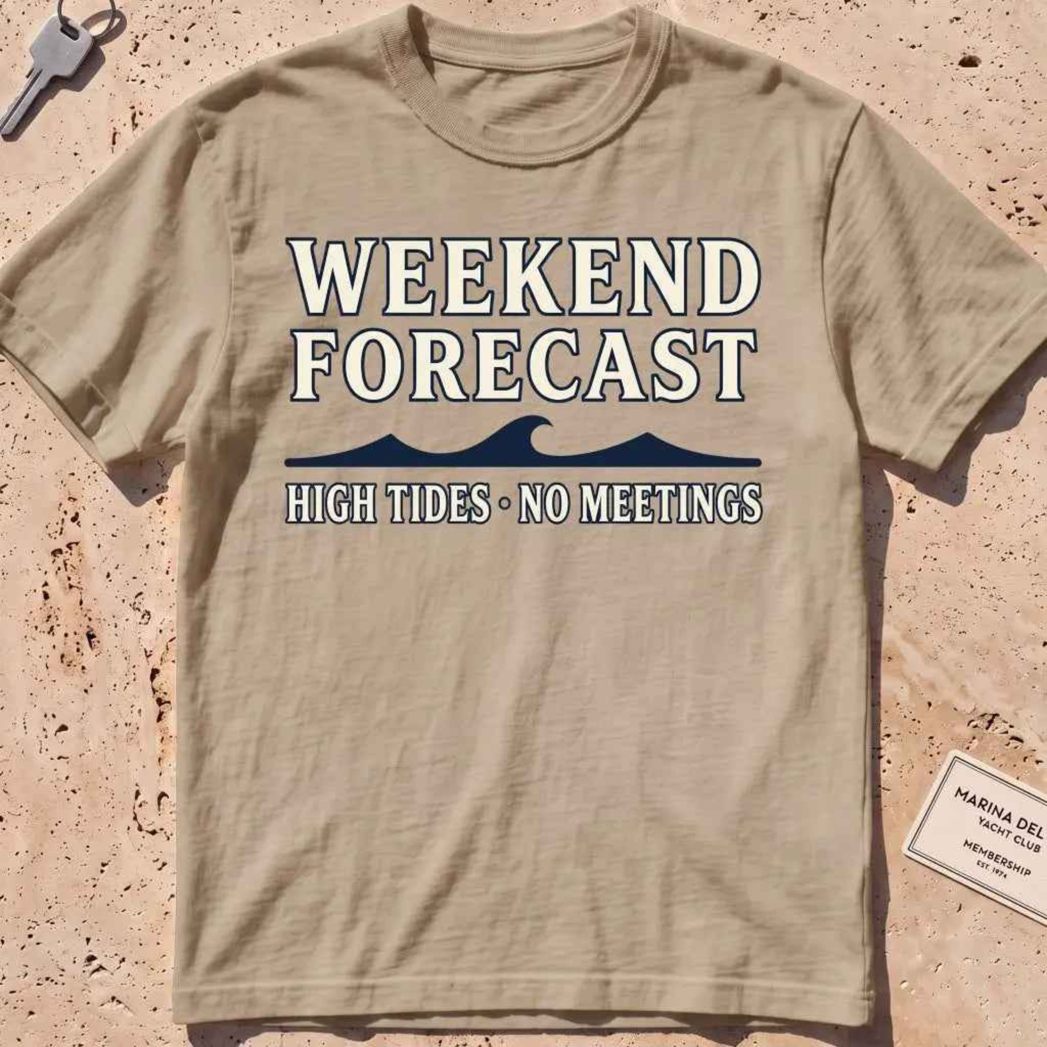 khaki Weekend Forecast T-shirt